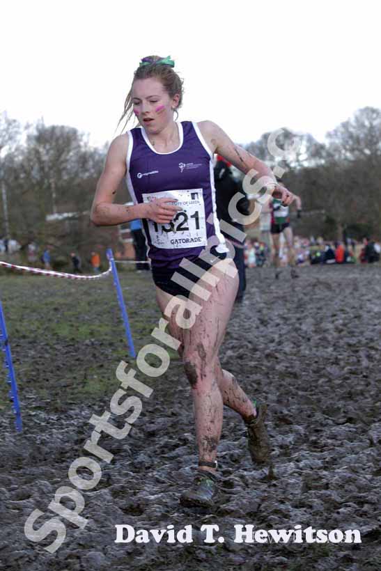 Georgina Taylor-Brown during the 2013 BUCS Cross Country Championships.